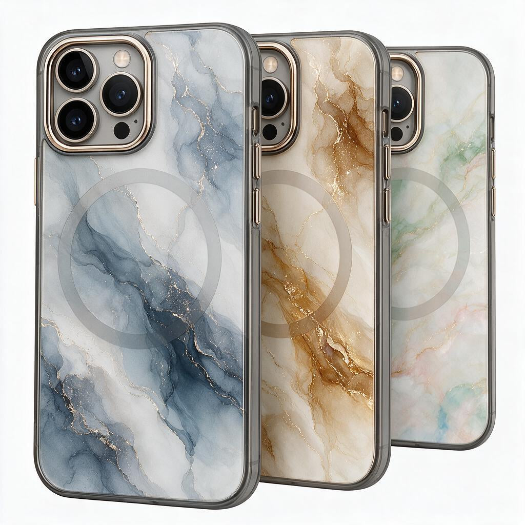 Sage & Smoke Marble Magnetic Phone Case — color styling reference