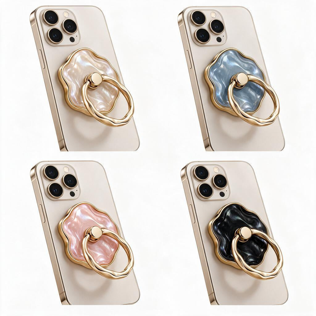 Pearlized Sculpted Magnetic Ring Grip — color styling reference