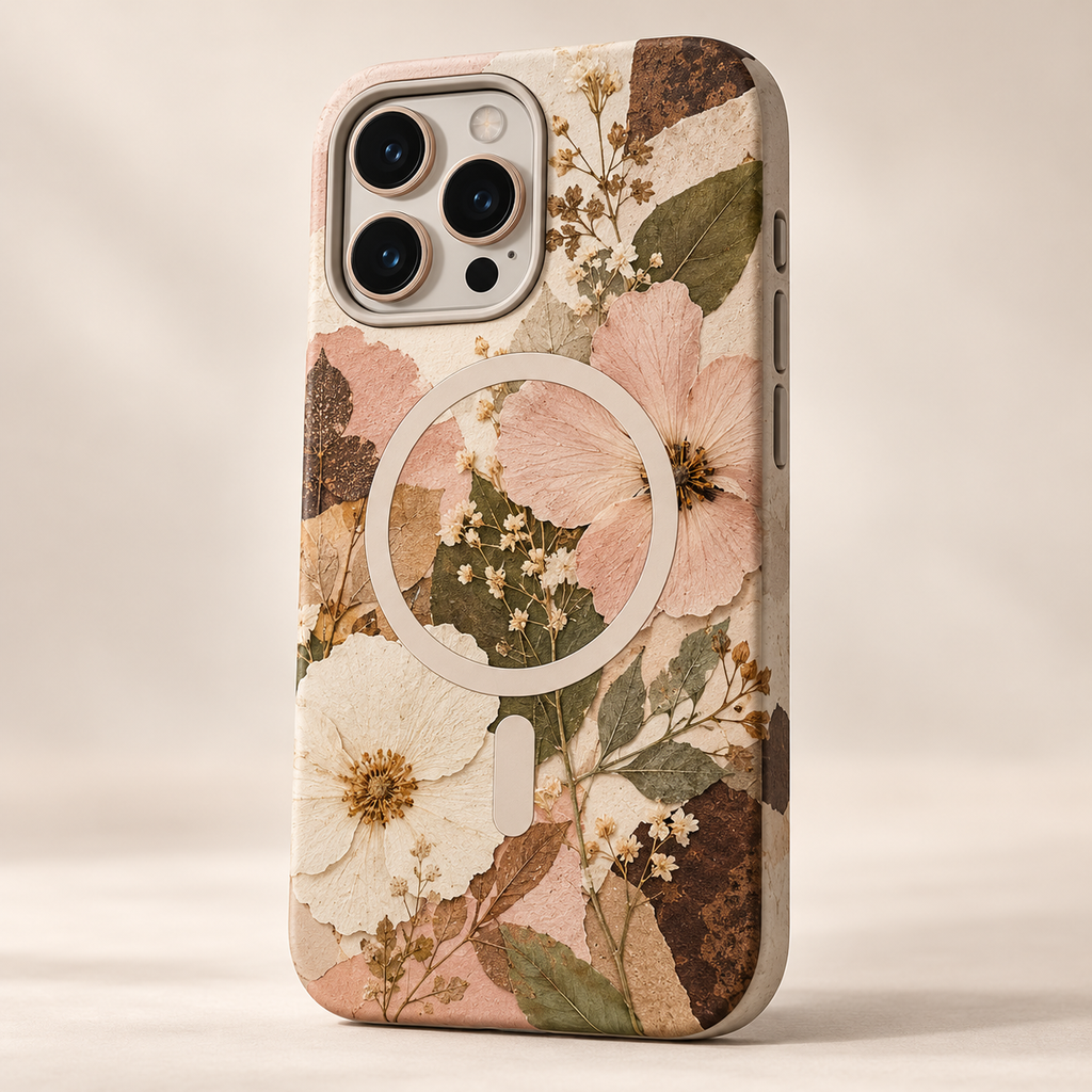 Pressed Bloom Botanical Magnetic Phone Case — main view