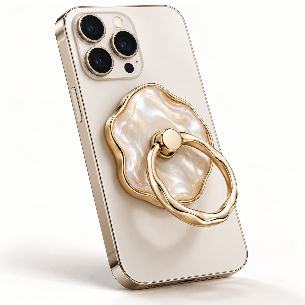 Pearlized Sculpted Magnetic Ring Grip — main view
